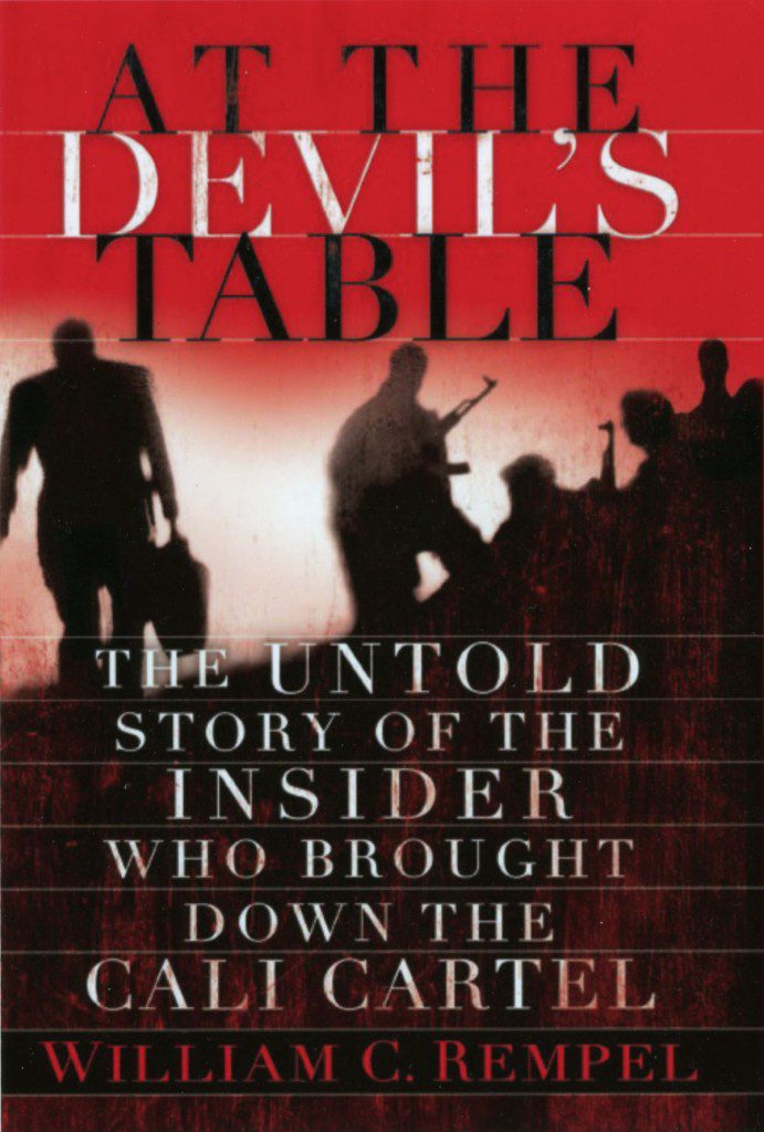 A book cover with the title of devil 's table.