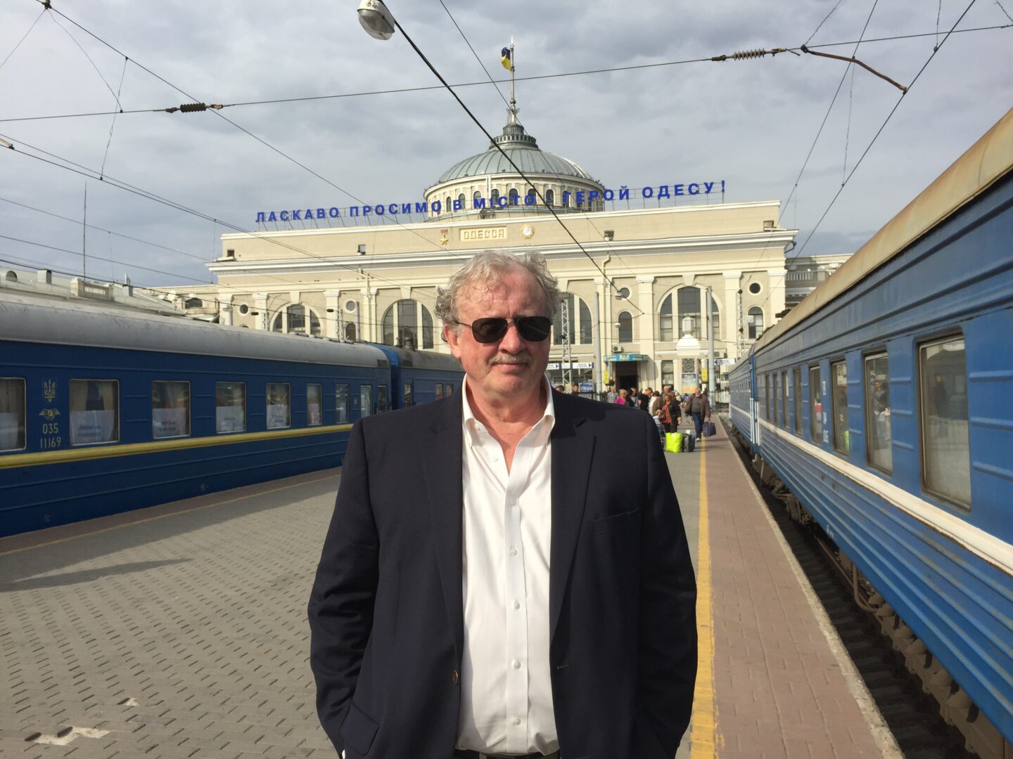 At the Train Station in Odessa, Ukraine